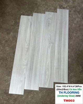 Sàn nhựa vân gỗ keo sẵn mã TH003 dày 2mm
