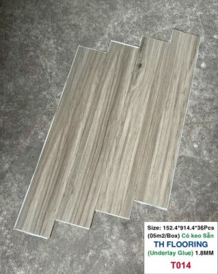 Tấm dán sàn keo sẵn - miếng lót sàn vân gỗ mã T014