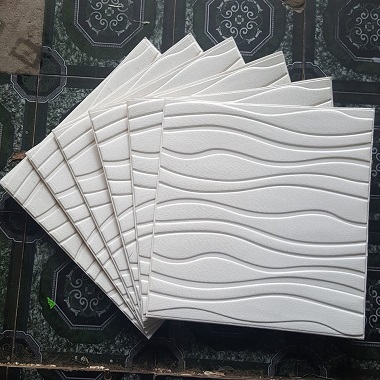 Xốp Dán Tường 3D Vân Sóng