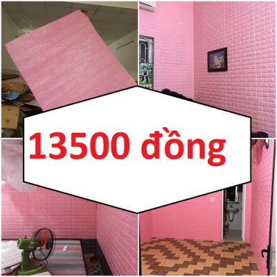 Tấm dán tường hay miếng dán tường hồng nhạt lên nhà đẹp chất ngất cho không gian của bạn